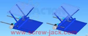 Screw Jack Scissor Lift Table, Scissor Screw Jack, Mechanical Actuator Lifting System, Lifting Platf