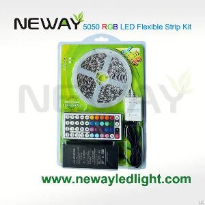 5050 Led Rgb Colour Changing Flexible Strip Light Kit