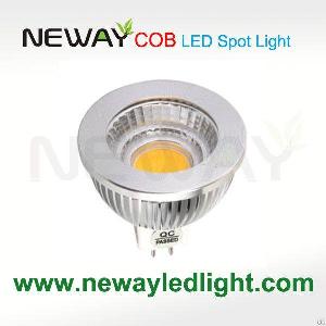 dimmable cob led spotlights 6w mr16 dc12v 80ra 520lm 3