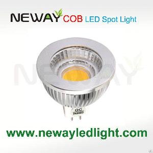 dimmable mr16 5w led spot light cob 50 52mm 80ra 2700k 7000k 450lm 3
