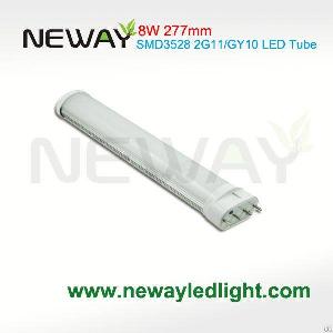 Led 2g11 Tube 8watt 3528 Milky Pc Cover 4pin 277mm