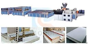 Pvc / Pp / Pe Wood Plastic Sheet Machinery