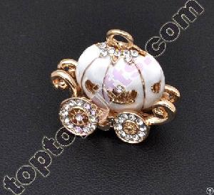 Mini Pumpkin Rhinestone Cabochon Iphone Case Decoration Cell Phone Case Decor
