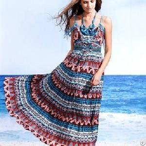 Bohemian Gallus Two Pieces Long Chiffon Dress