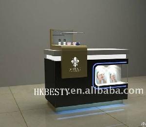 Name Brand Cosmetic Display Counter / Cabinet Showcase With High Power Led Light