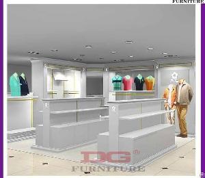 Top Sale Clothing Shops Display Stands / Display Shelves With High Power Led Lights