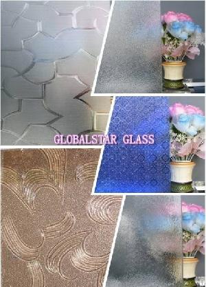 3-6mm Clear And Bronze, Blue, Green Figured Glass Flora, Nashiji, Karatachi, Mistlite Etc