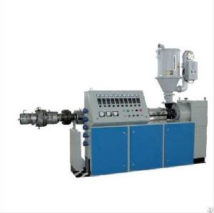 pvc twin pipe extrusion line machine