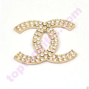 Double C Rhinestone Cabochon Phone Case Decoration