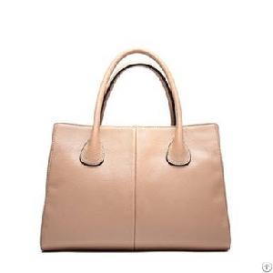 Elegant Brief Pure Color Major Handbags Light Camel