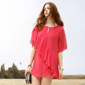 Loose Watermelon Red Dresses For Sale