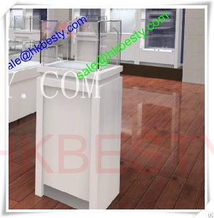 Pedestal Display Case For Jewelry / Watch / Cosmetic / Perfume