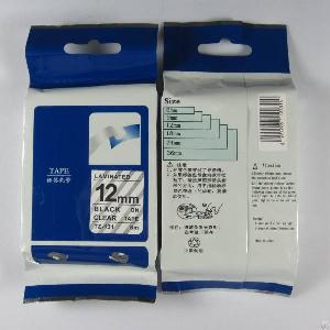 12mm Pt-s131 Compatible Tz Tape For Brother P-touch Label Tape Machine