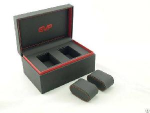 Double Leather Watch Box For Couples