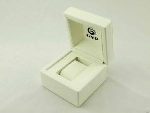 Mdf White Pu Leather Box For Watches