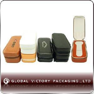 fashion zipper leather watch bag