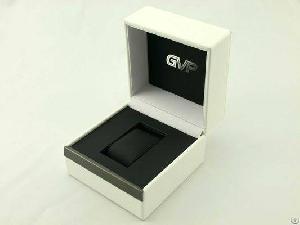 White And Black Pu Leather Watch Box