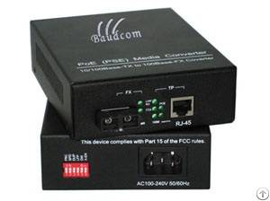 10 / 100m Poe Fiber Media Converter