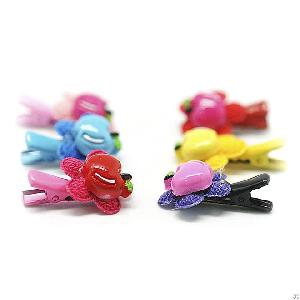 Apple Flower Hairpin Dog Clip