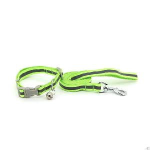 Beautiful Reflective Nylon Pet Collars Dog Collars