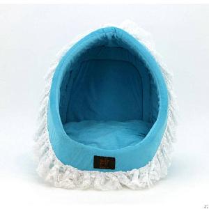 Blue Dog Bed, Pet House, Dog Pad, Pet Supplies