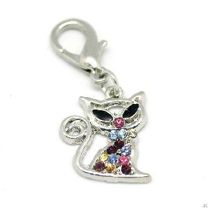 Crystal Colorful Cat Dog Pet Collar Charms