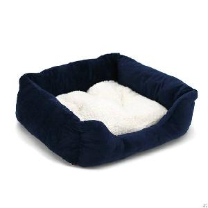 dark blue dog bed pet house pad supplies