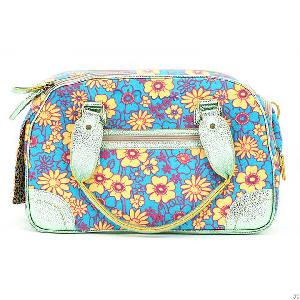 Flower Printing Canvas Pet Carrier