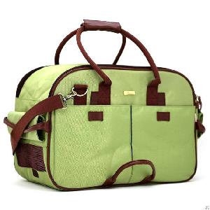 Large Green 1680d Nylon Pet Carrier With Cotton Handle