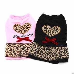 Leopard Grain Heart Dress Wonpet