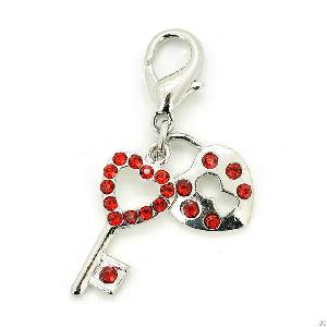 Love Lock And Key Dog Charm