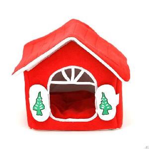 Lovely Red Pet House, Dog Bed