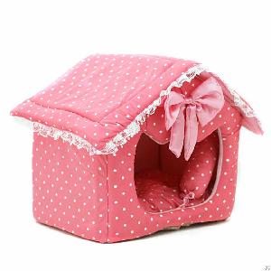 pink princess dog house