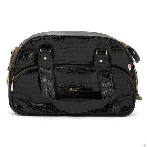 Pvc Crocodile Leather Pet Carrier