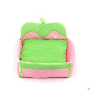 Strawberry Dog Pat Square Dog Bed