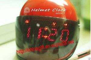 Racing Helmet Alarm Clock Sound Responsive