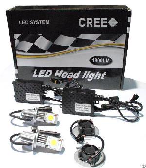 led car cree head light kit h7 50w 1800lm x2pcs