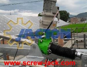 Electric Screw Jack, Solar Panel Tracking System, Solar Panel Tracker, Dc24v Motor Drive Worm Gear L