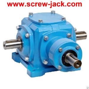 Speed Reducer Gearbox, Micro Miter Drawing, Right Angle Drive Shaft, 90 Degree Spiral Grain Wagon