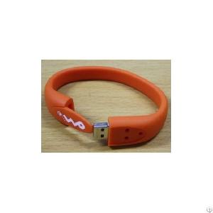 Colorful Push Button Wristband Usb Memory Stick