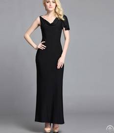 Summer Backless Charming Slit Long Dresses Black