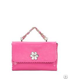 summer laciness hasp leather bag girls pink