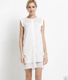 summer western pure brief chiffon dresses