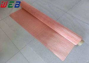 80 Mesh Copper Mesh 0.0055 Inch Wire Dia 1.0m Wide