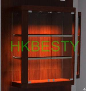 Led Light Cherry Wood Shadow Box