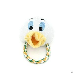 Cartoon Pet Plush Rope Screaming Pet Toys Dog Playing Donald Duck