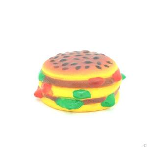 pet sounding hamburger dog plaything