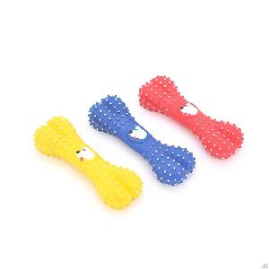 Red Blue Yellow Pet Toys Sounding Bone Toys