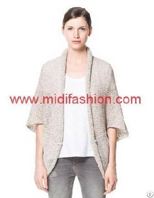 Export China 80%acrylic 20%nylon Knit Cardigan Sweater