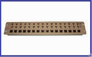 16 E1 Coax To Rj45 Front Mount Balun Panel